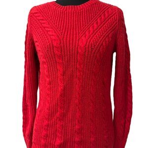 Small Petite Talbots red sweater
